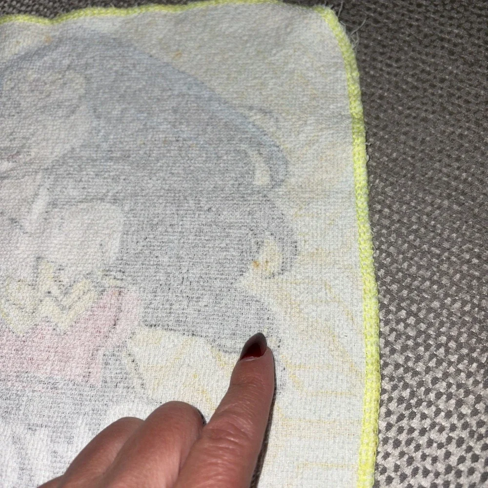 90's VTG Wonder Woman Wash Cloth Towel Terry Cloth Vintage